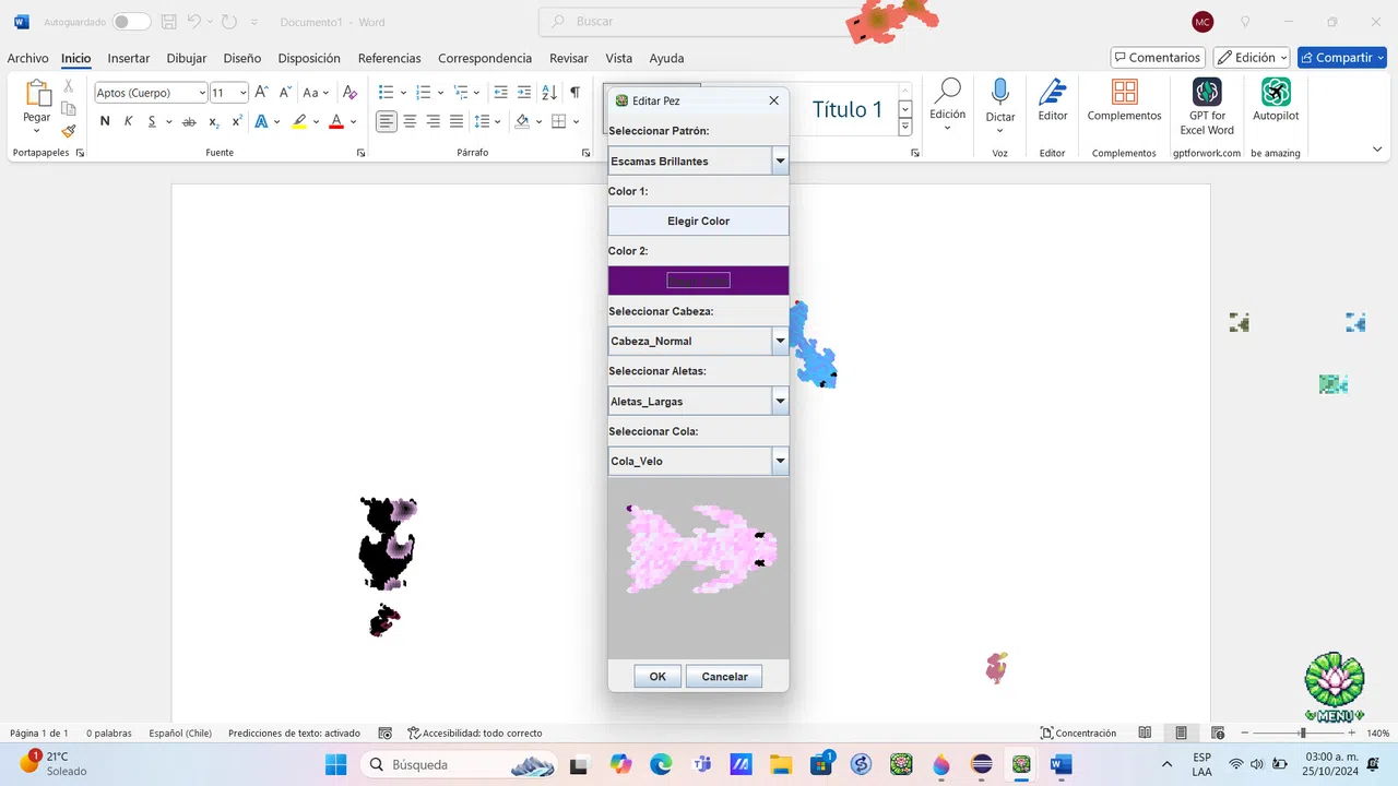 Acuaria Pet Desktop Screenshot 1