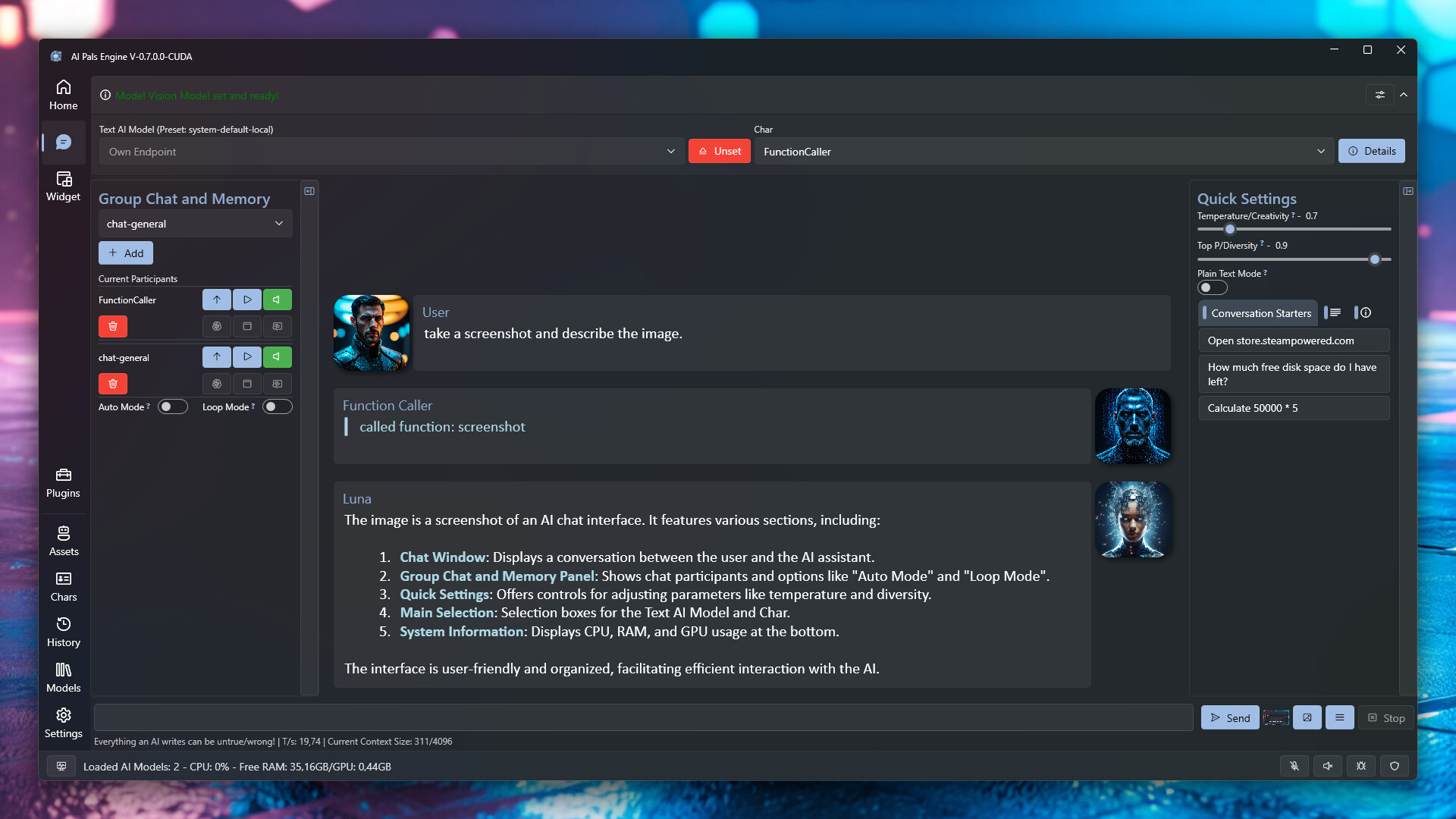 AI Pals Engine Screenshot 11