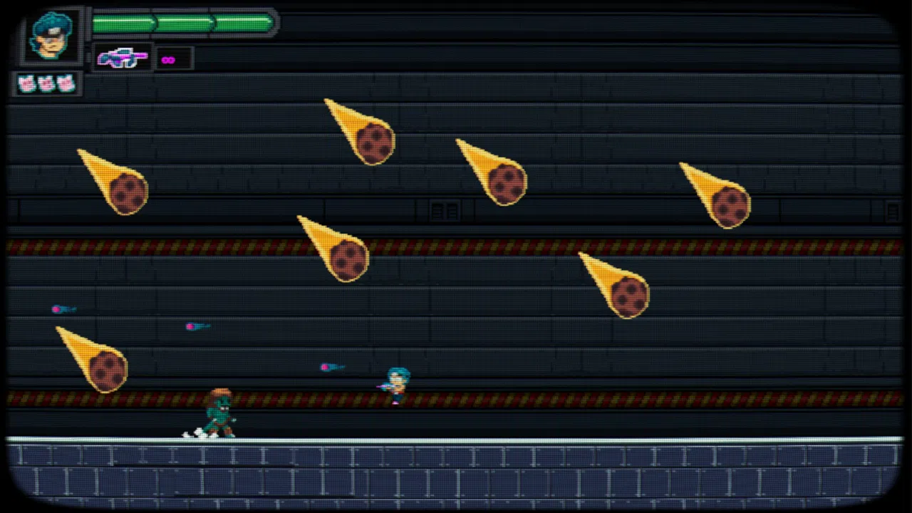 Pixel Waifu: Escape from the dark corporation. The telepathic power of a lovestruck otaku Screenshot 2