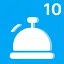 Checked-in 10 customers icon