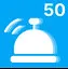 Checked-in 50 customers icon