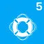 5 Customers saved from the ocean icon