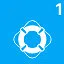 1 Customer saved from the ocean icon