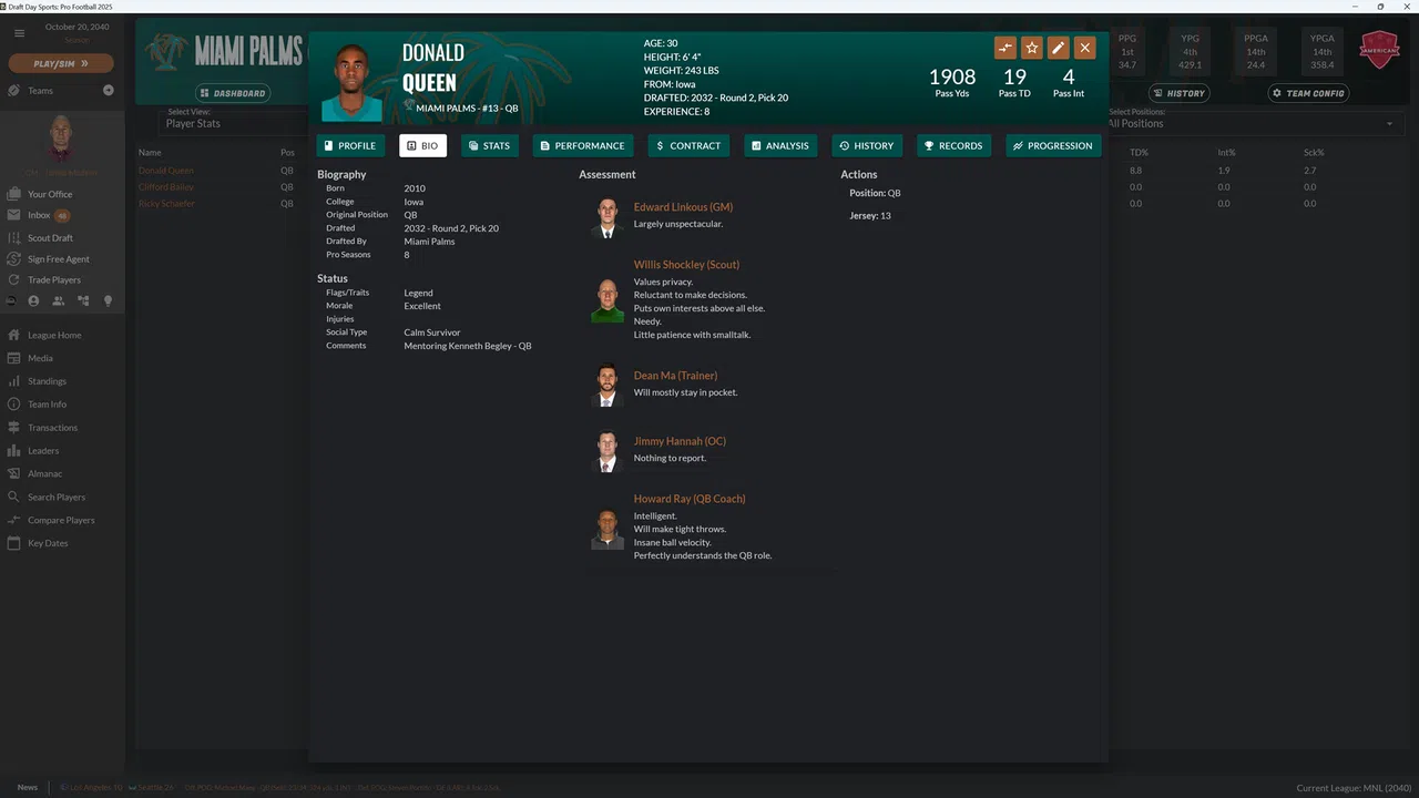 Draft Day Sports: Pro Football 2025 Screenshot 6