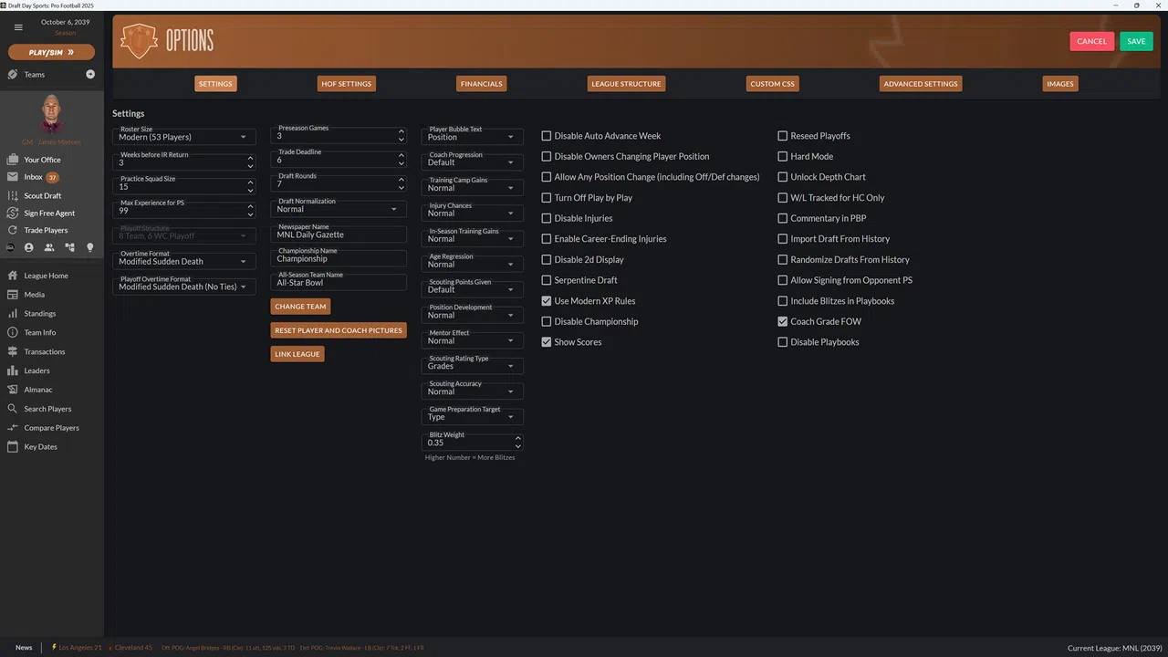 Draft Day Sports: Pro Football 2025 Screenshot 3
