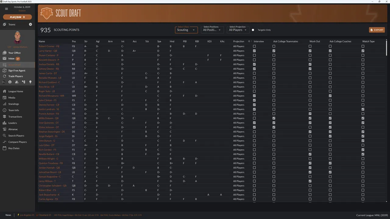 Draft Day Sports: Pro Football 2025 Screenshot 5