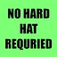 No hard hat required icon