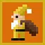 Yellow Santa icon