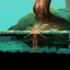 You fell into the water icon