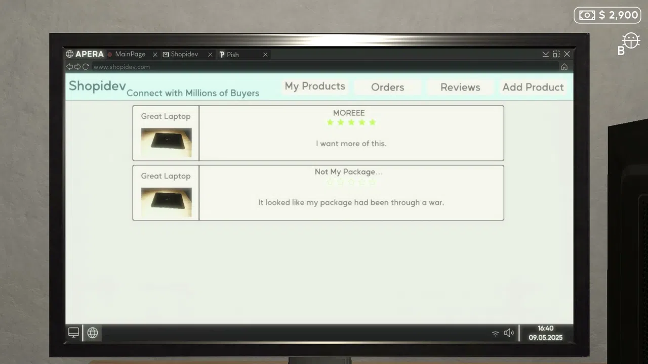 E-Commerce Simulator 2025 Demo Screenshot 4