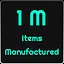 1 Million Items Manufactured icon