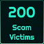 200 Scam Victims Encountered icon