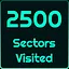 2500 Sectors Visited icon
