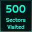 500 Sectors Visited icon