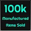 100k Manufactured Items Sold icon
