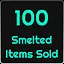 100 Smelted Items Sold icon