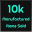 10k Manufactured Items Sold icon
