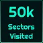 50k Sectors Visited icon