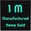 1 Million Manufactured Items Sold icon