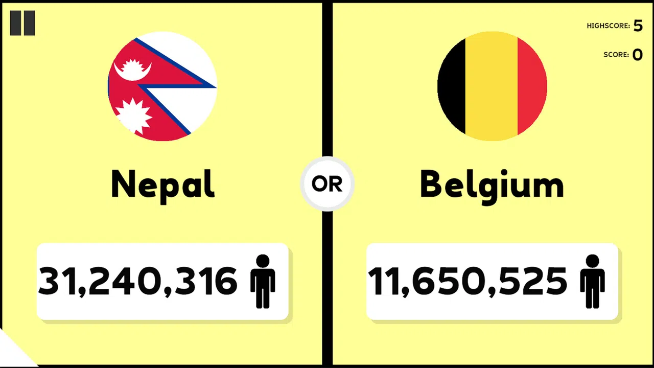 Population Quiz Screenshot 3