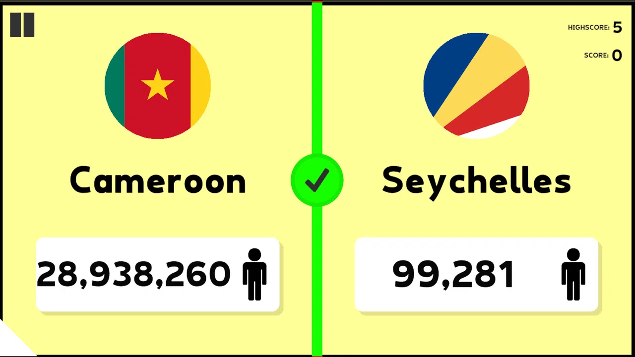 Population Quiz Screenshot 1