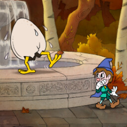 Rocky, the eye of the rooster icon