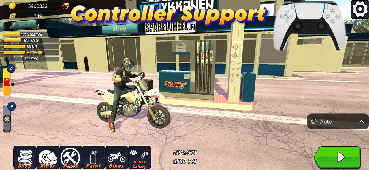Wheelie King 8 - Motorbike simulator 3D Screenshot 0
