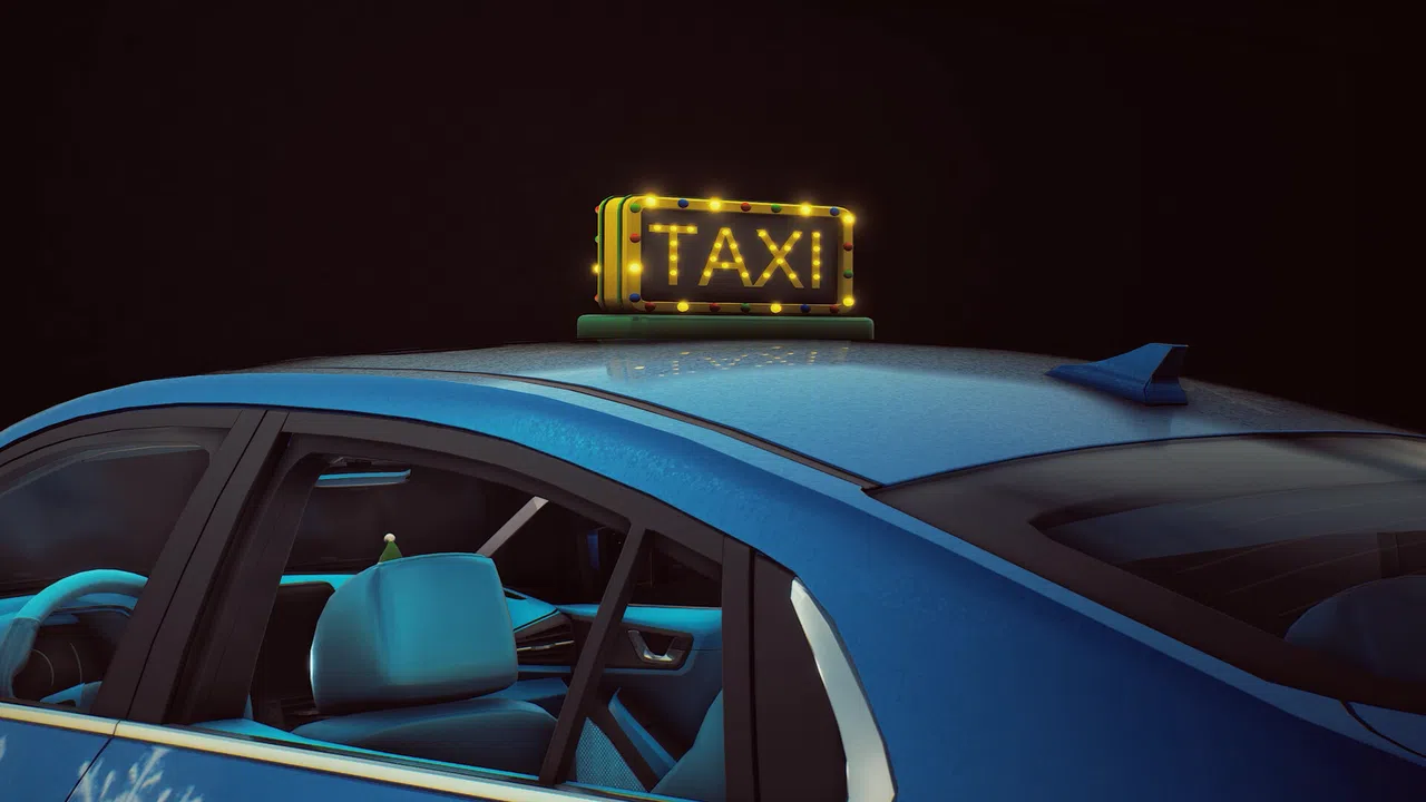 Taxi Life: A City Driving Simulator - Christmas Cosmetic Pack Screenshot 1