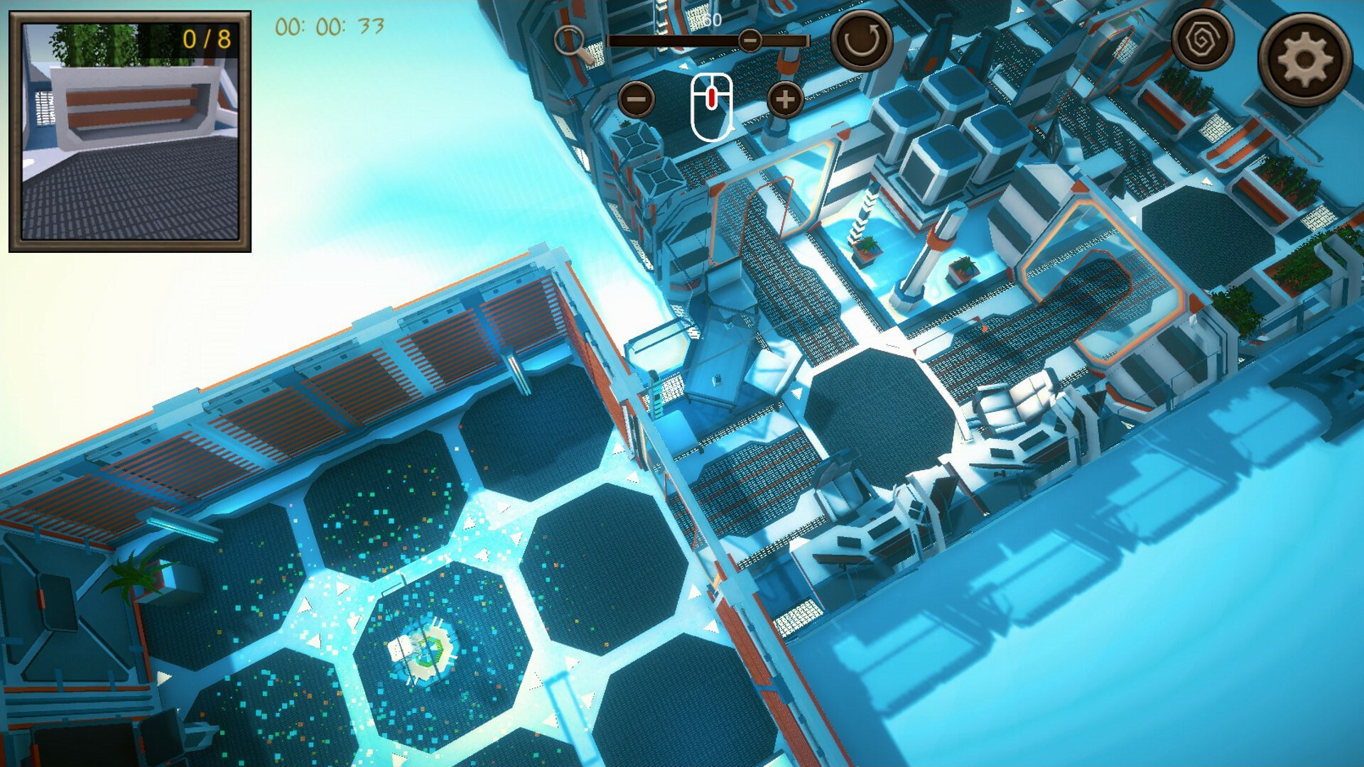 Hidden Space Station Top-Down 3D Screenshot 3