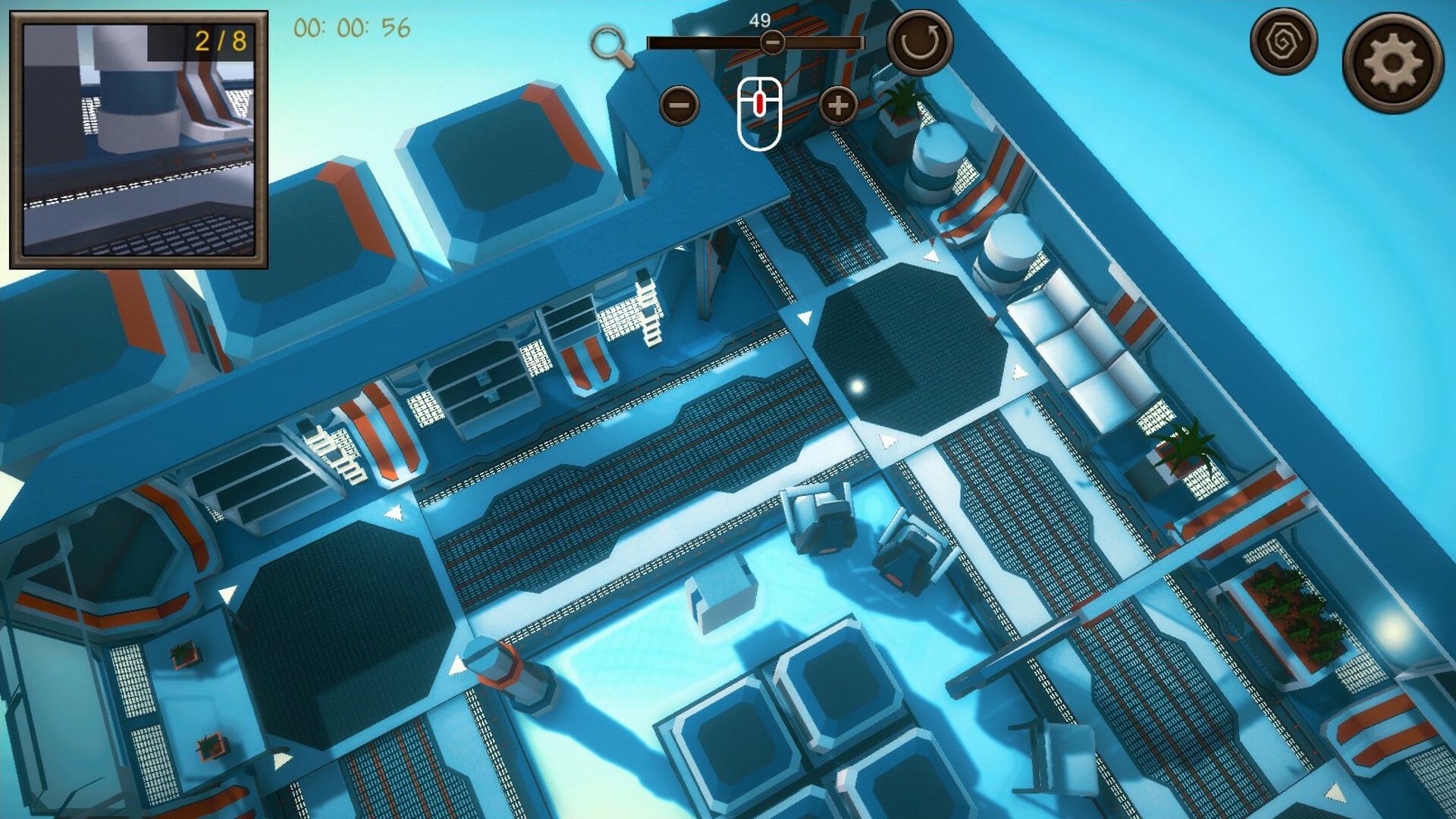 Hidden Space Station Top-Down 3D Screenshot 2