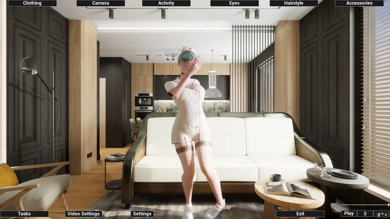 Virtual Girlfriend Lia - Nurse Suit Screenshot 3