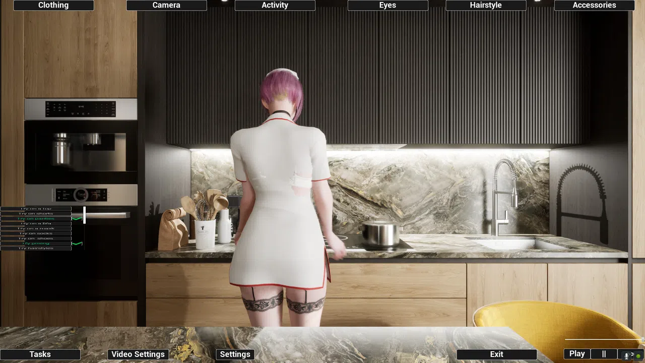 Virtual Girlfriend Lia - Nurse Suit Screenshot 1