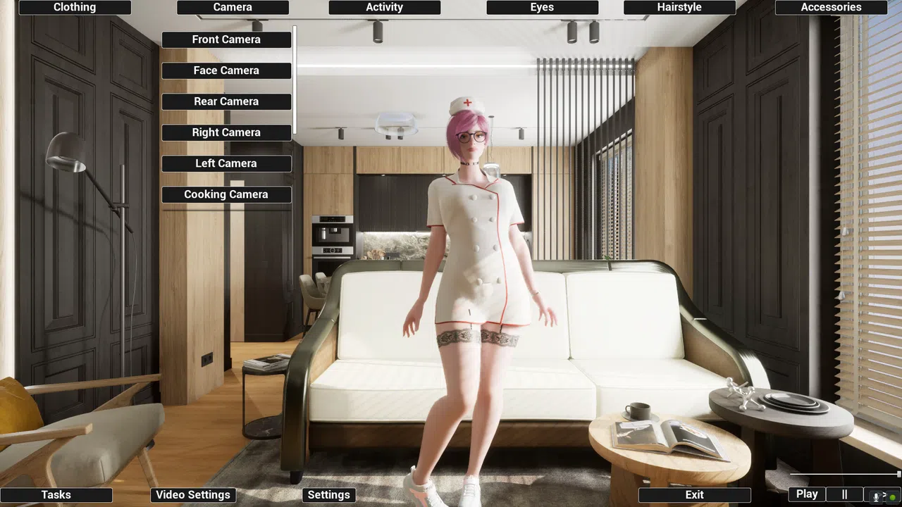 Virtual Girlfriend Lia - Nurse Suit Screenshot 0