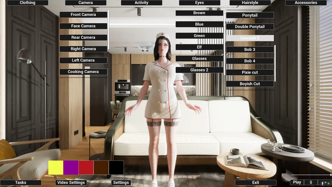 Virtual Girlfriend Lia - Nurse Suit Screenshot 6