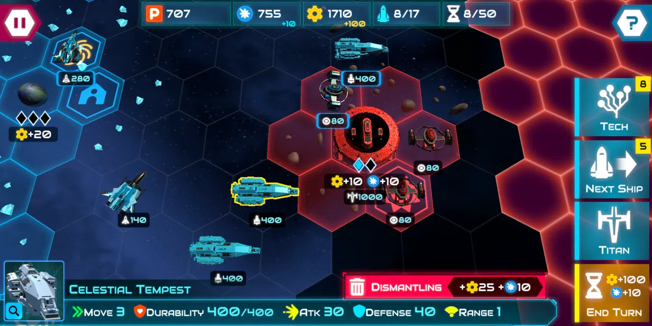Star Titans : War of the Galaxy Screenshot 1