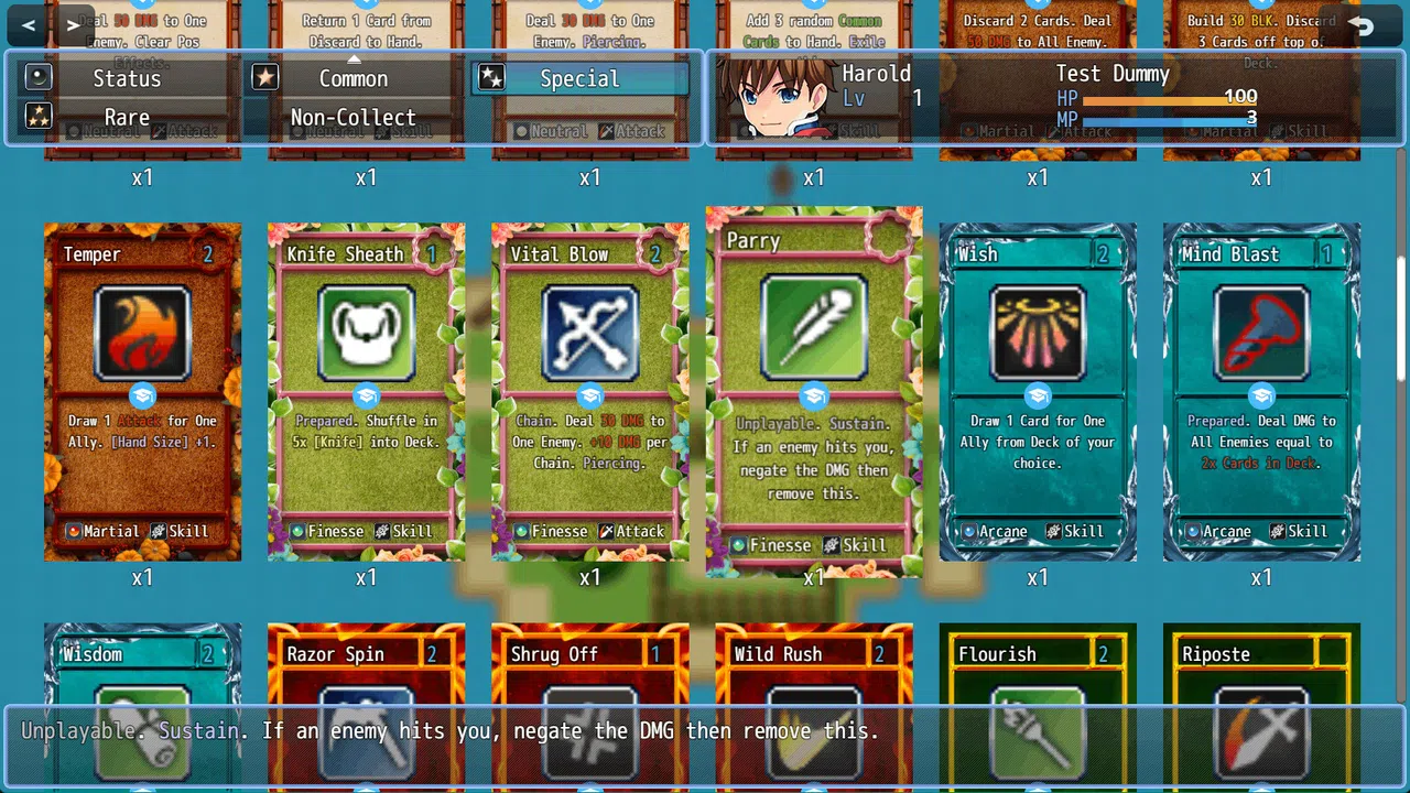RPG Maker MZ - Card Frame Starter Pack Screenshot 0