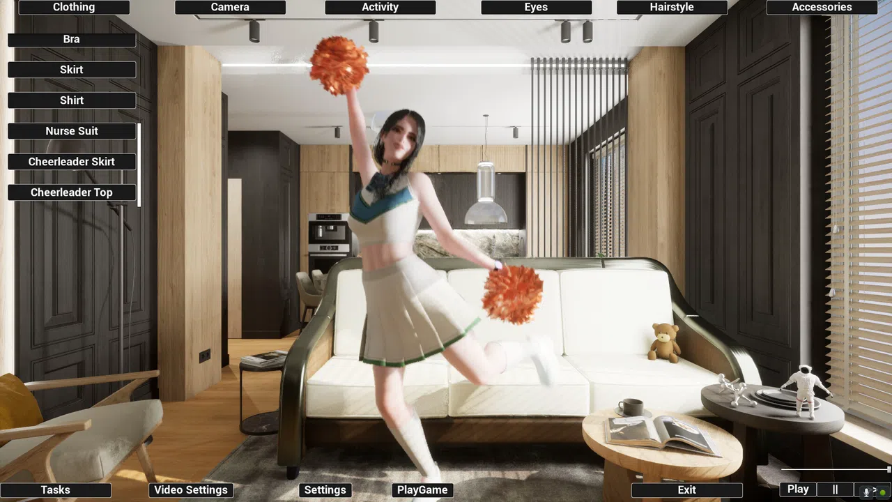 Virtual Girlfriend Lia - Cheerleader Girl Screenshot 0