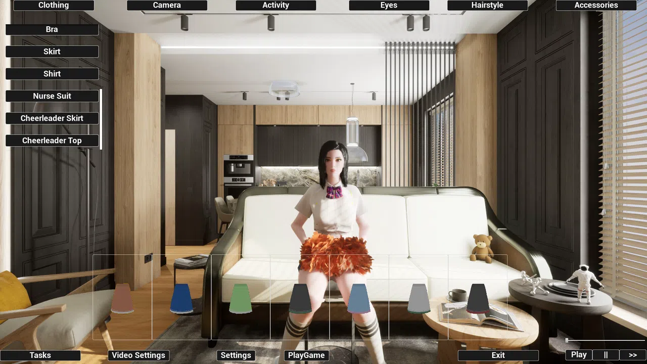 Virtual Girlfriend Lia - Cheerleader Girl Screenshot 8