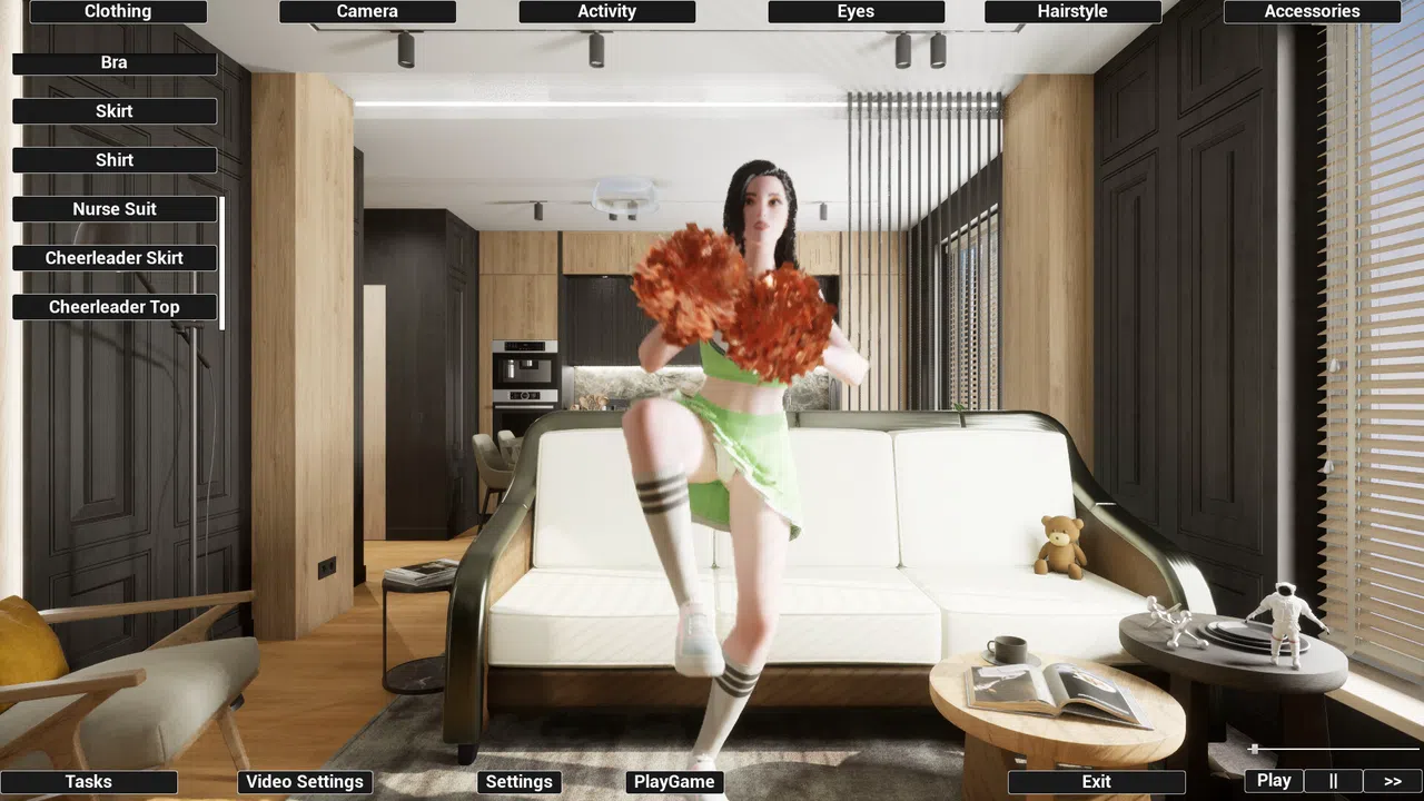 Virtual Girlfriend Lia - Cheerleader Girl Screenshot 6