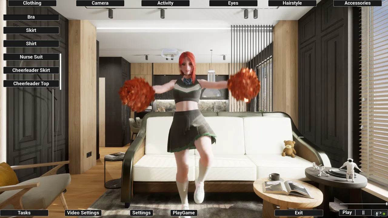 Virtual Girlfriend Lia - Cheerleader Girl Screenshot 3
