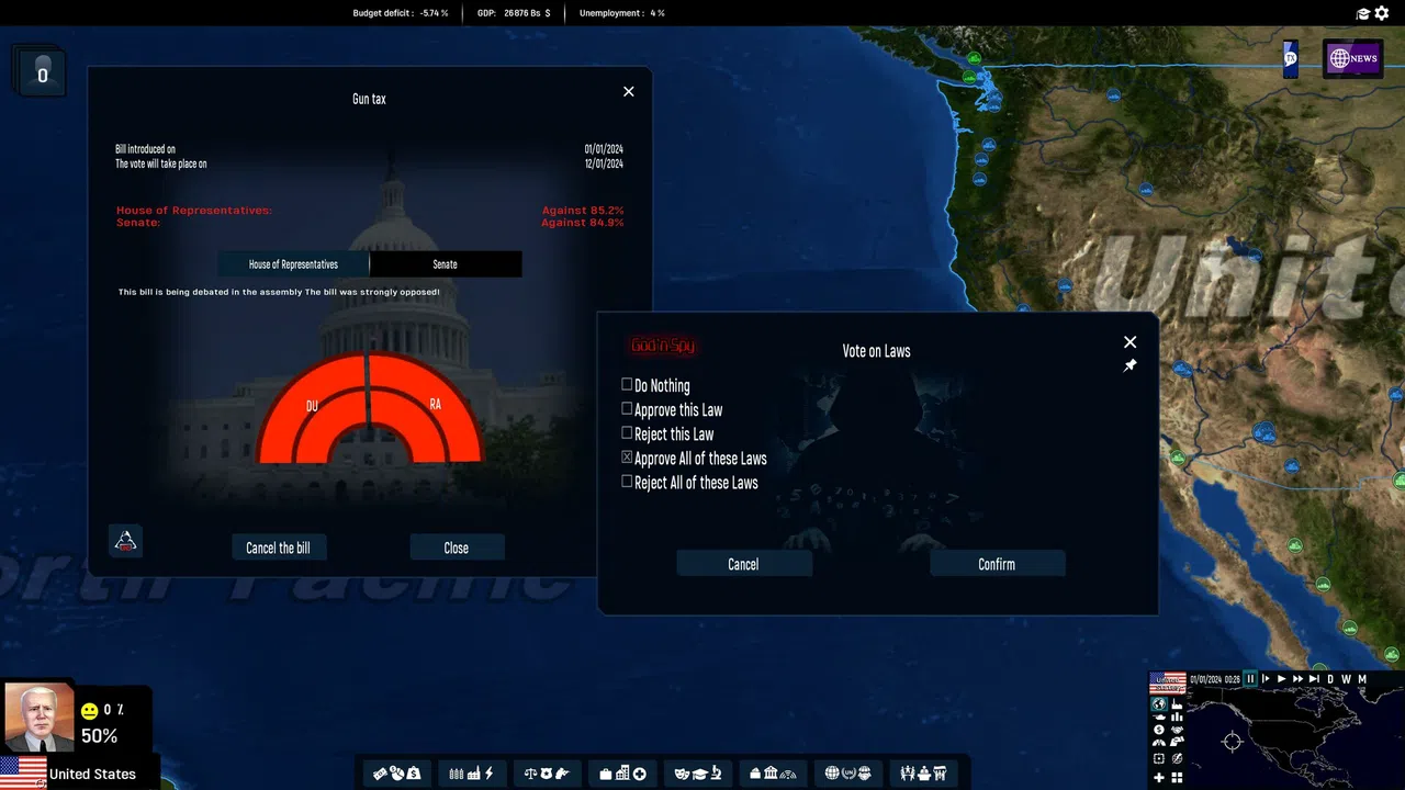 God'n Spy Add-on - Geo-Political Simulator 5 Screenshot 3