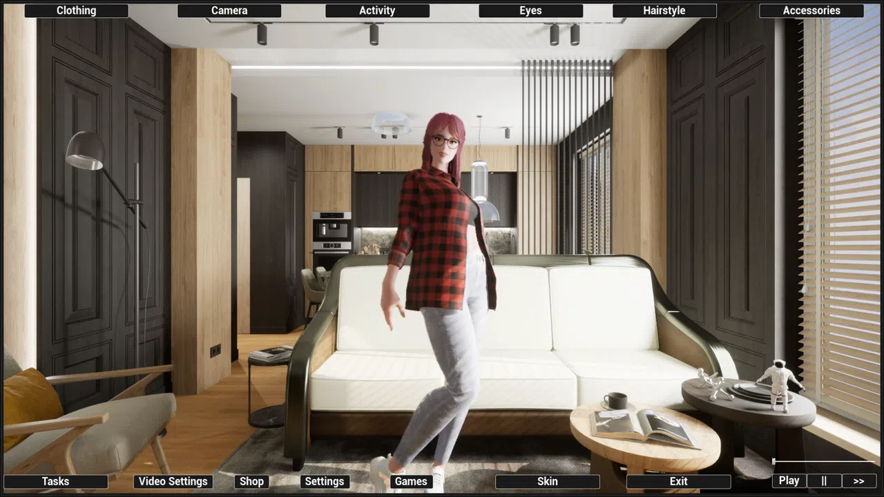Virtual Girlfriend Lia - Home Wear Screenshot 7