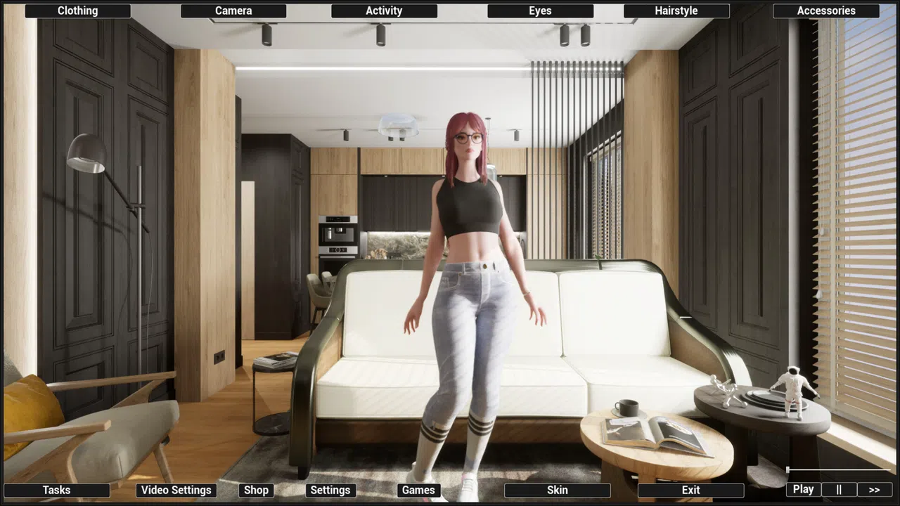 Virtual Girlfriend Lia - Home Wear Screenshot 6