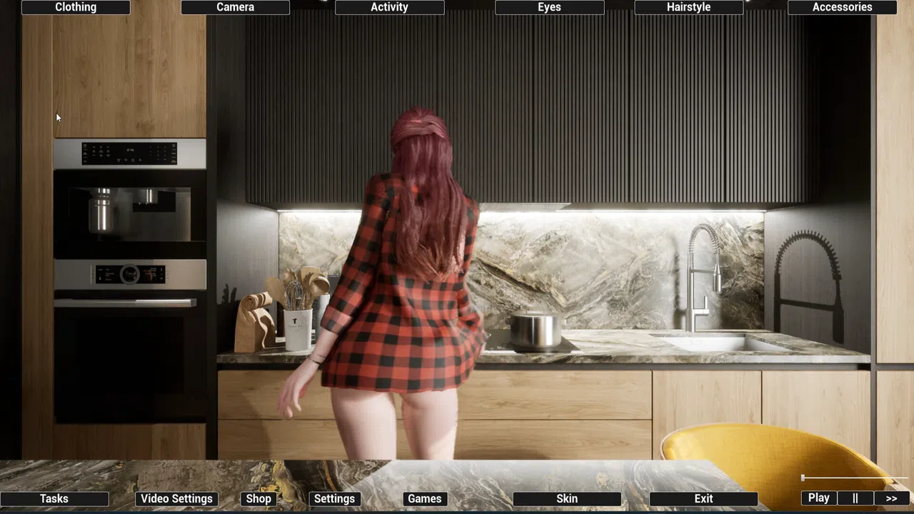Virtual Girlfriend Lia - Home Wear Screenshot 1