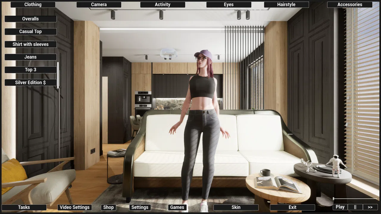 Virtual Girlfriend Lia - Home Wear Screenshot 3