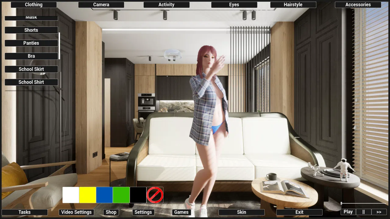 Virtual Girlfriend Lia - Home Wear Screenshot 2