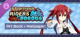 Neptunia Riders VS Dogoos Digital Art Book + Wallpaper