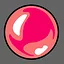 Arcade red marble. icon