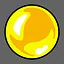 Arcade yellow marble. icon