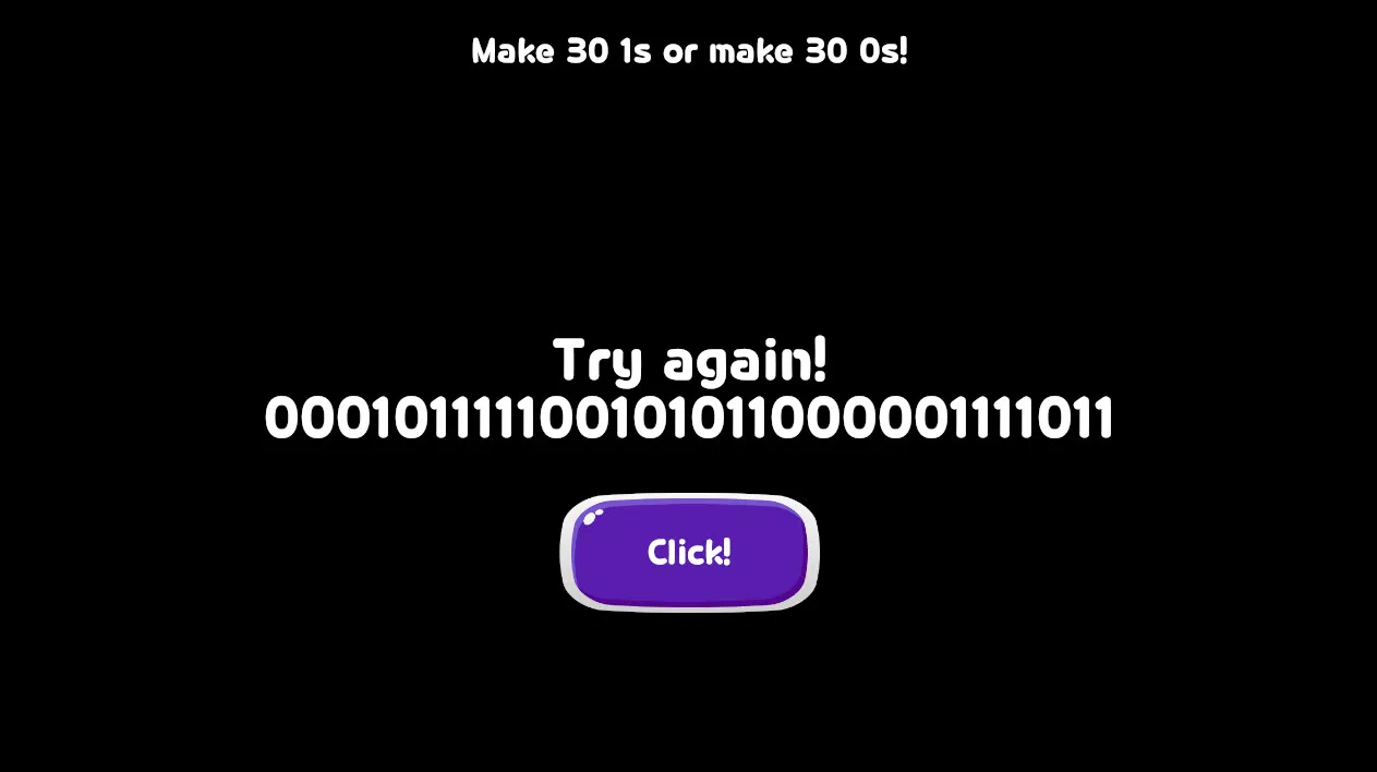 Binary Game Screenshot 1